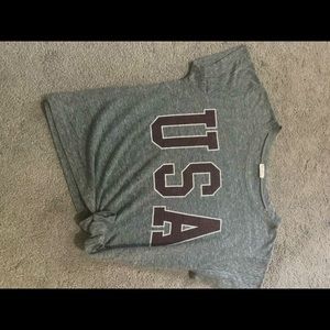 USA cropped T-shirt